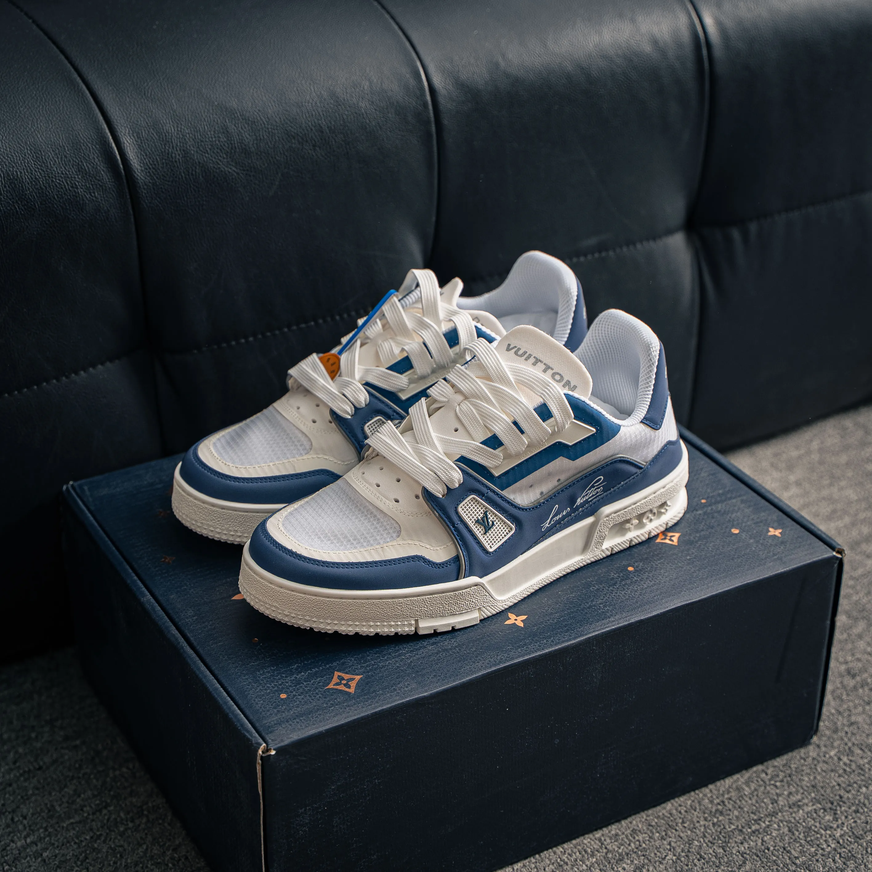 【YS 】 Premium LOUIS VUITTON LV Trainer CUP Mesh Breathable Shoes ✦ ， 37 Series ✦ + Shoes